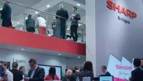 Sharp display at ISE